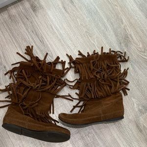 Minnetonka Fringe boots